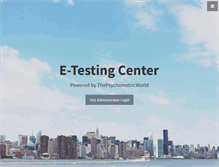 Tablet Screenshot of onlinepsychometrictest.com